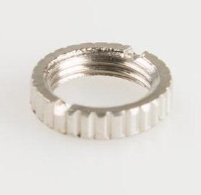 A typical 3.5mm knurled nut